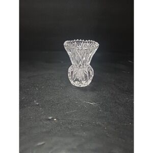 Crystal Thistle‎ Pineapple Toothpick Holder, Glass Bud Vase, Bulb Bottom, Decor